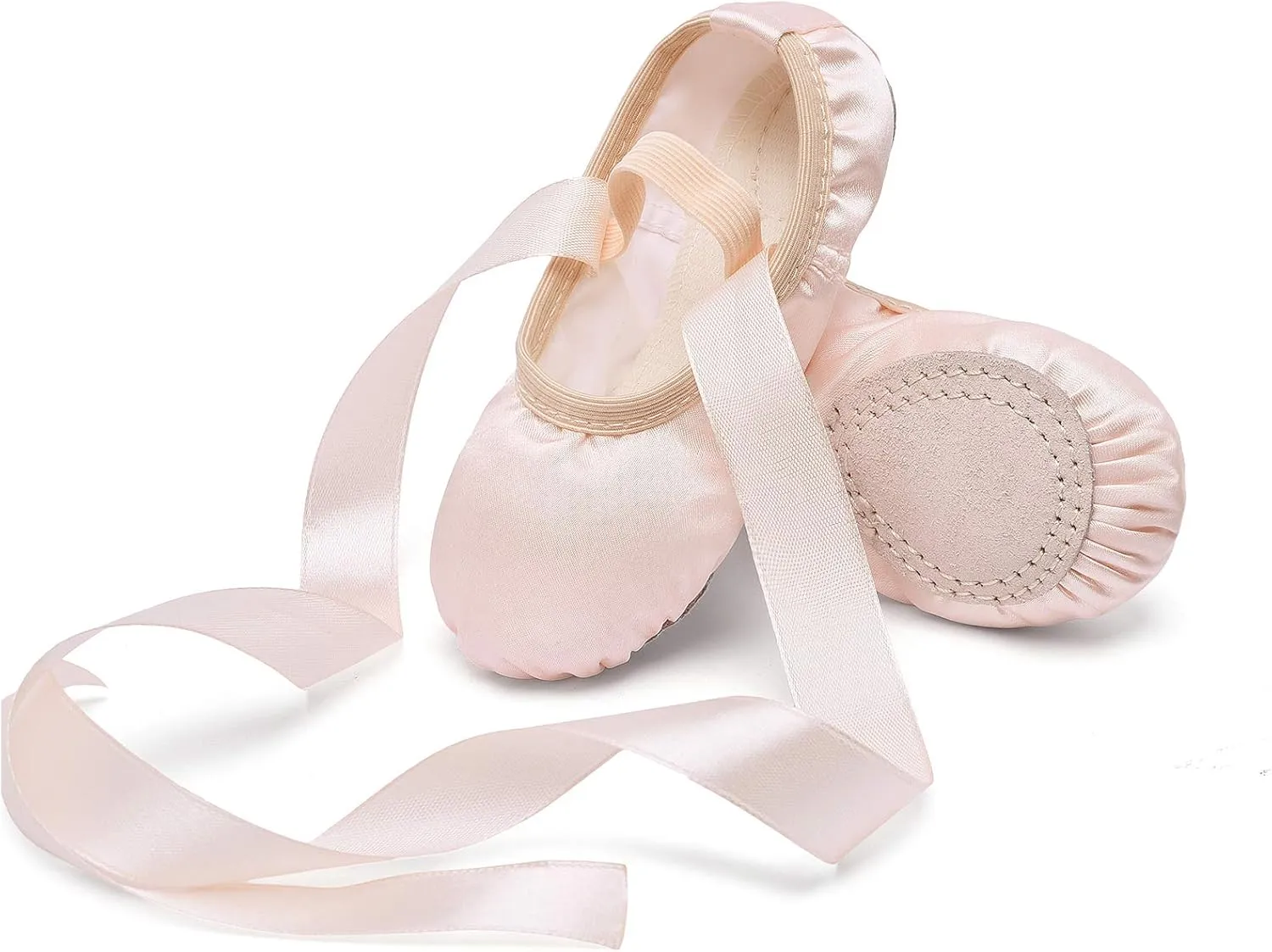 Stelle Ballet Shoes for Girls Satin/Ribbons Ballet Slippers Dance Shoes(Toddler/Little/Big Kids)
