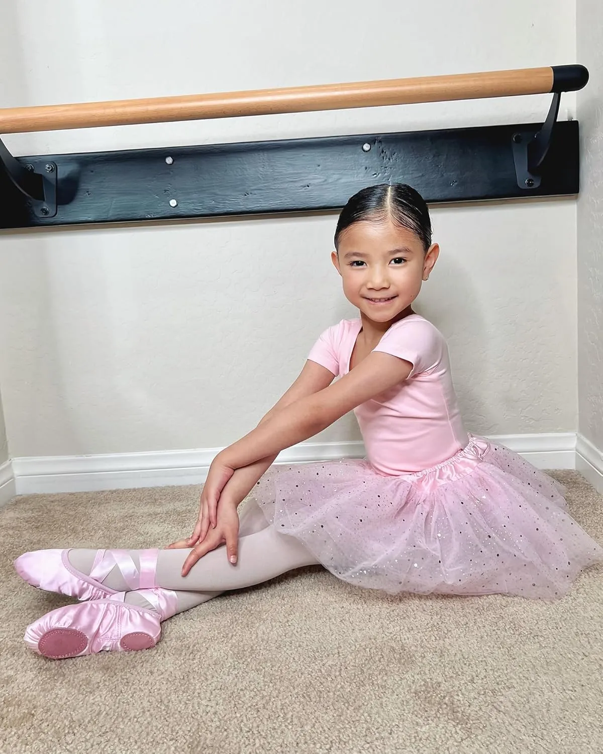Stelle Ballet Shoes for Girls Satin/Ribbons Ballet Slippers Dance Shoes(Toddler/Little/Big Kids)