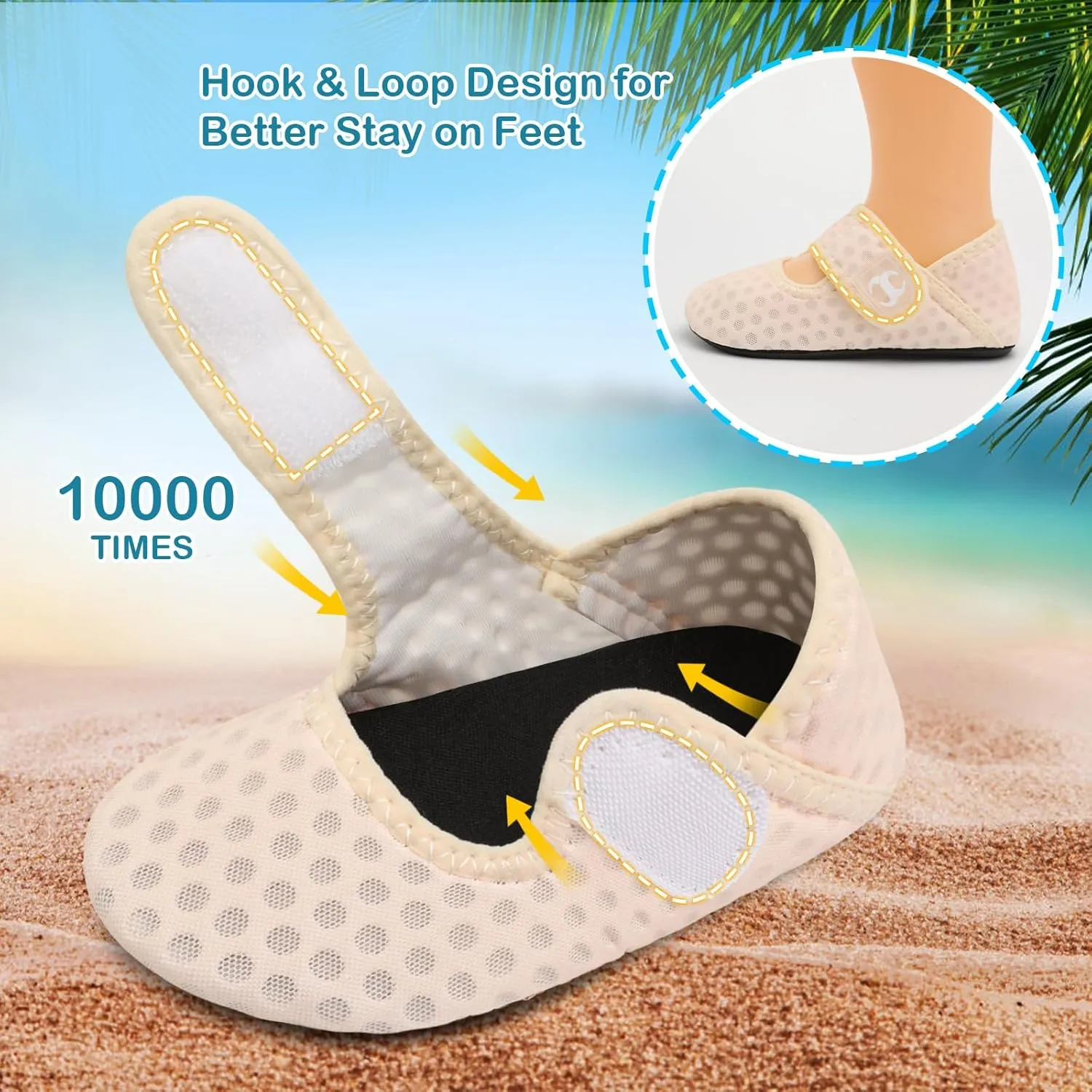 Toddler Water Shoes Baby Boy Girl Beach Swim Shoes Quick Dry Barefoot Socks Shoes Summer Slide Sandals