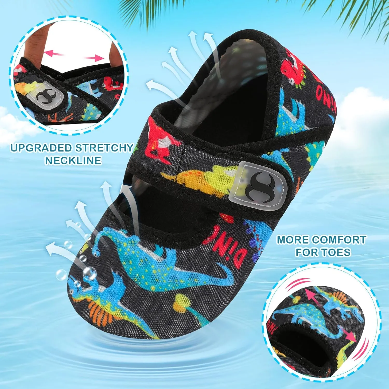 Toddler Water Shoes Baby Boy Girl Beach Swim Shoes Quick Dry Barefoot Socks Shoes Summer Slide Sandals