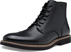 Vostey Men Boots Leather Cap Toe Casual Boots Chukka Fashion Dress Boots for Men
