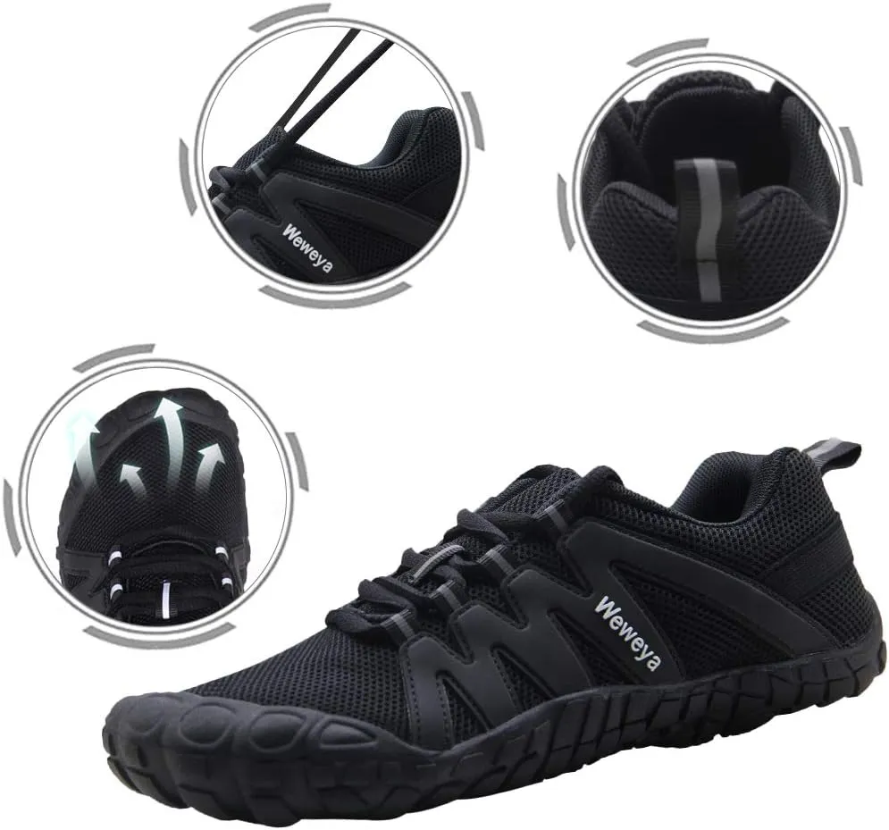 Weweya Barefoot Shoes for Women Minimalist Running Cross Training Shoe