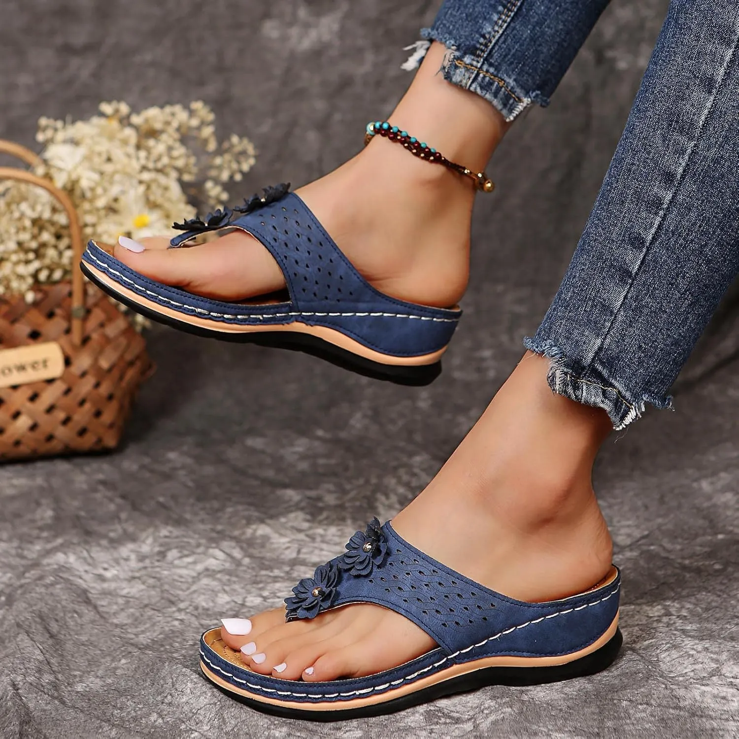 Womens Recovery Walking Sandals Orthopedic with Arch Support Comfortable Summer Beach Casual Outdoor Slides Adjustable Straps Plantar Fasciitis Relief Footwear