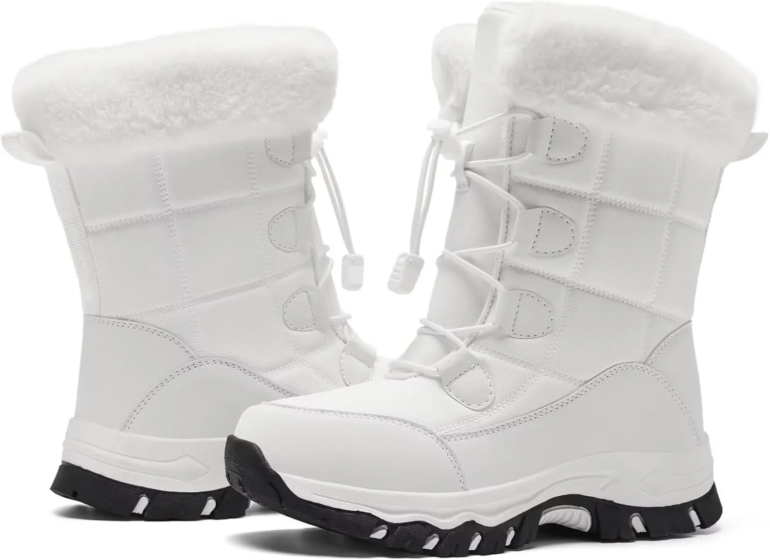 Women's Warm Winter Boots Waterproof Comfortable Snow boots for Cold Weather Mid Calf Insulated shoes