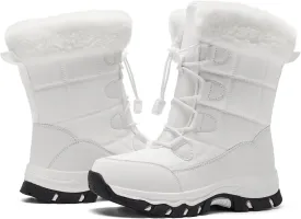 Women's Warm Winter Boots Waterproof Comfortable Snow boots for Cold Weather Mid Calf Insulated shoes