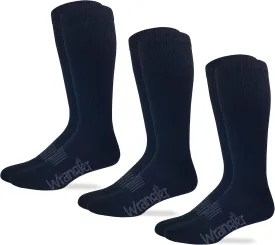 Wrangler Men's Ultra Dri Seamless Toe Western Boot Socks (3 Pairs)