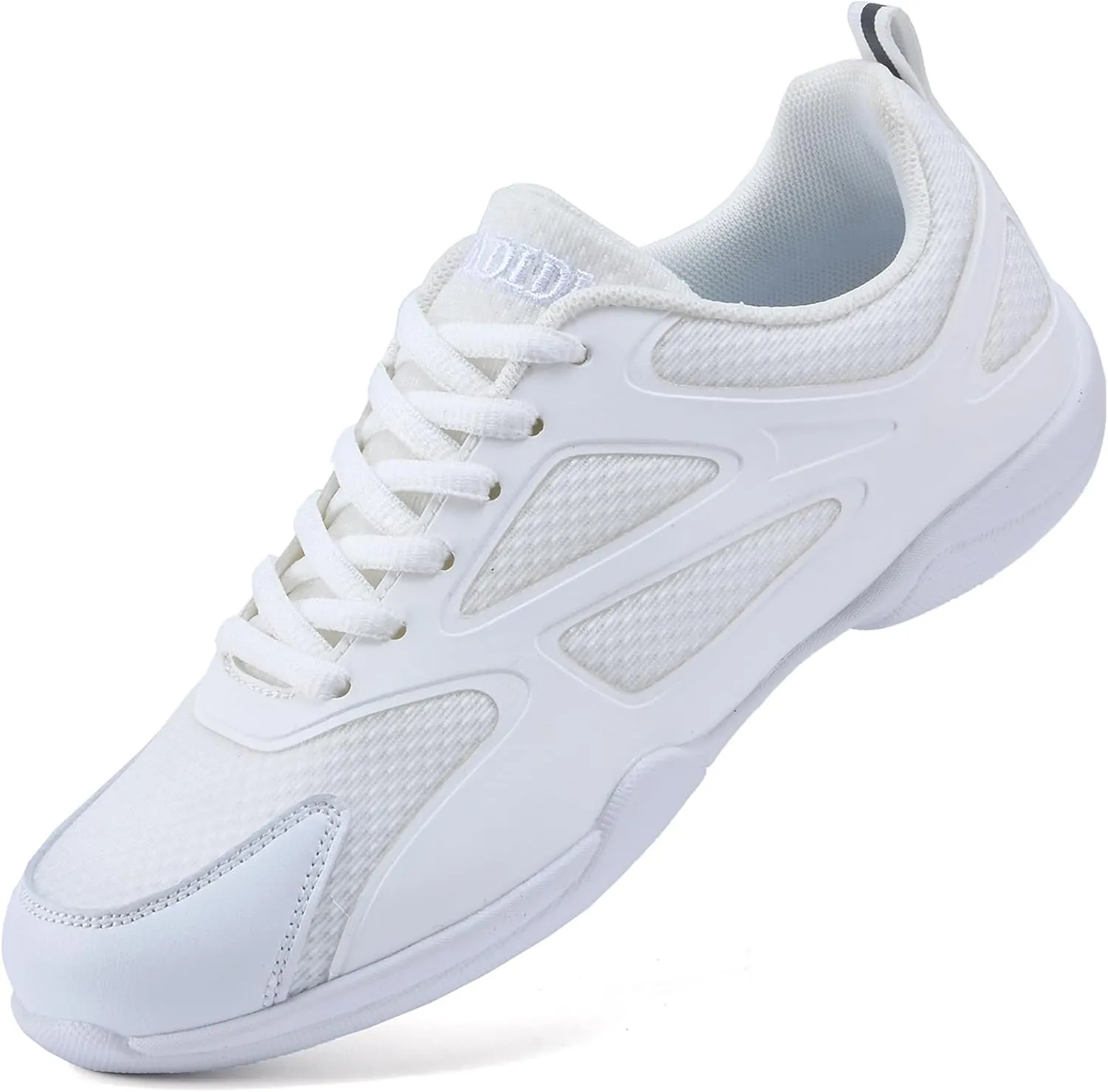 WUIWUIYU Youth Girls Cheer Shoes White Cheerleading Dance Shoes Athletic Training Tennis Walking Competition Sneakers