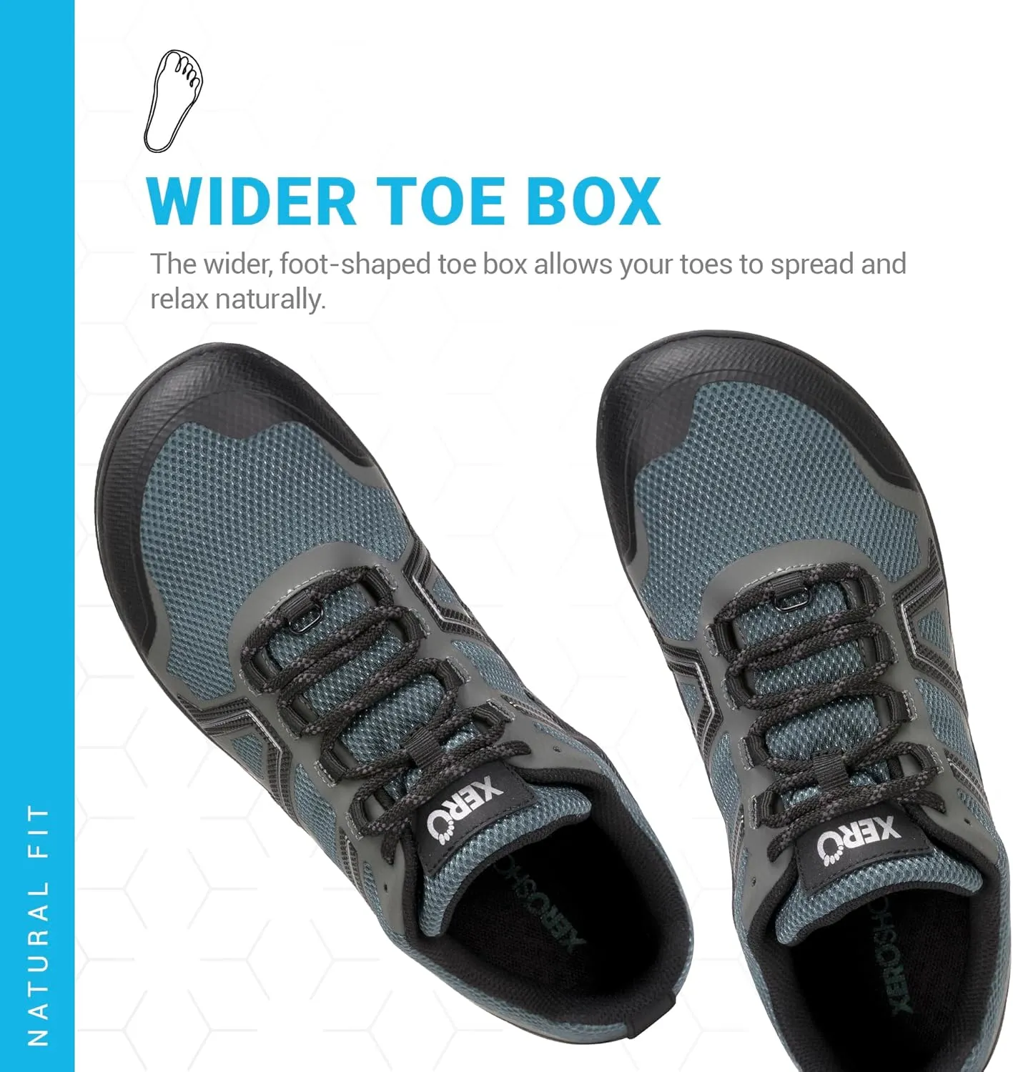 Xero Shoes Men's Mesa Trail Waterproof Barefoot Trail Run Shoe